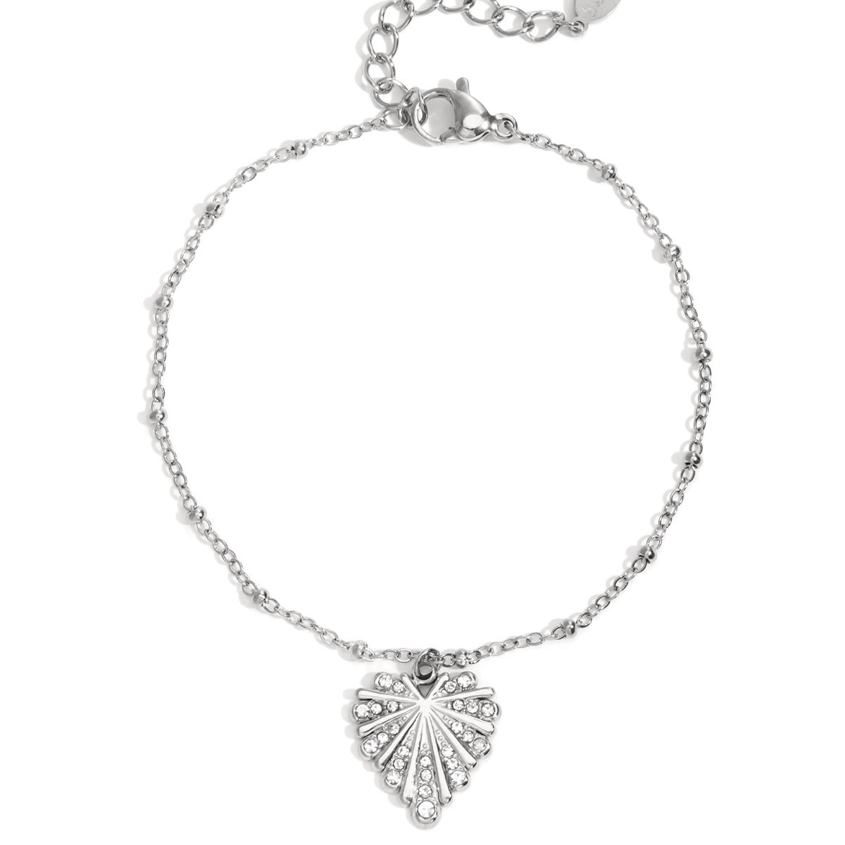 Charm armband hart