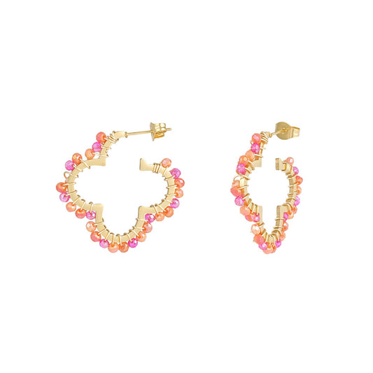 Oorbellen Clover beads
