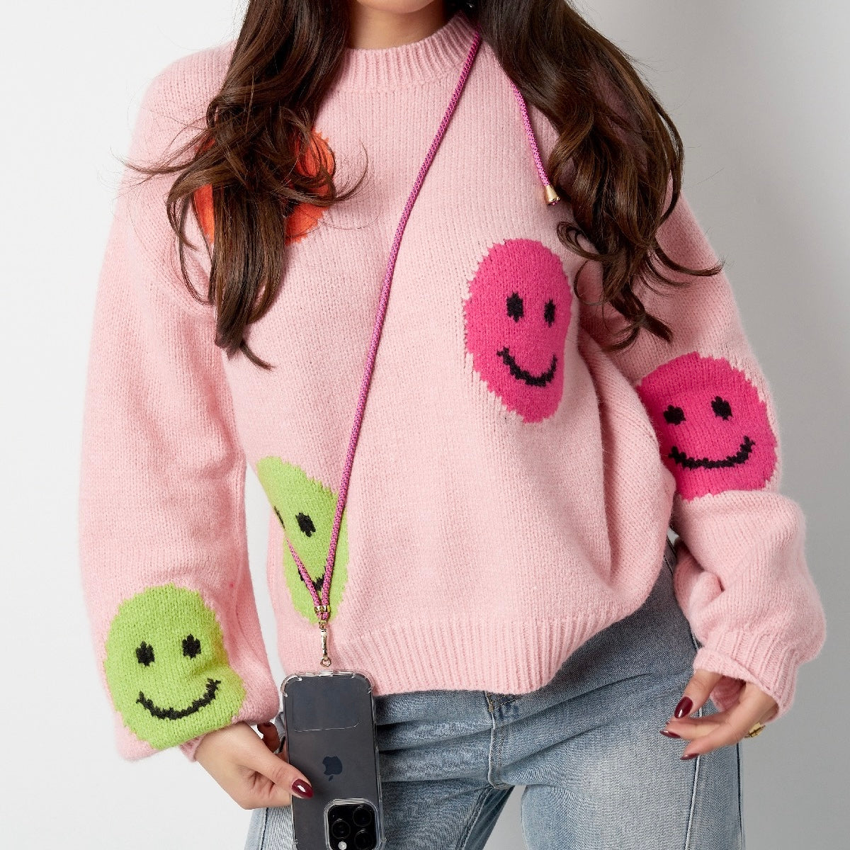 Telefoonkoord Roze