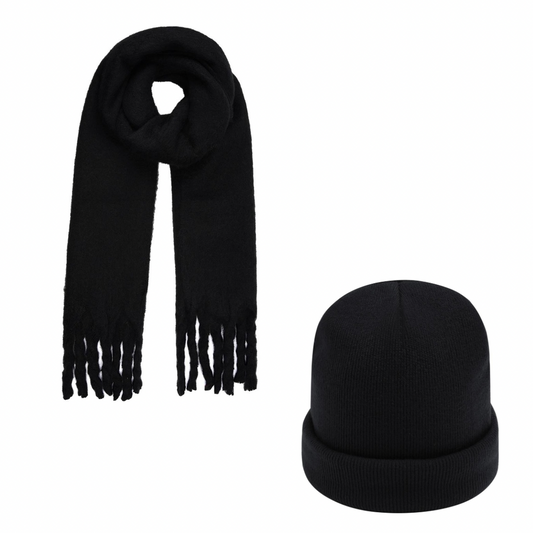 Combi - Muts & Sjaal Zwart