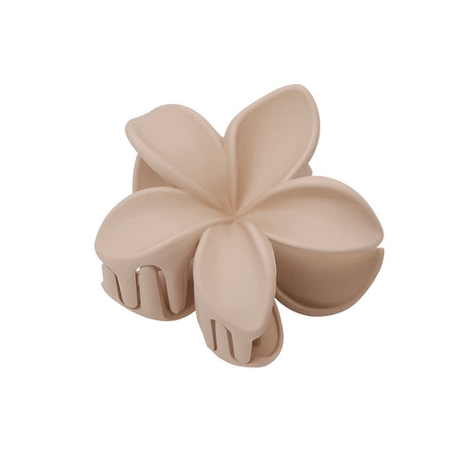 Haarclip Bloem Beige