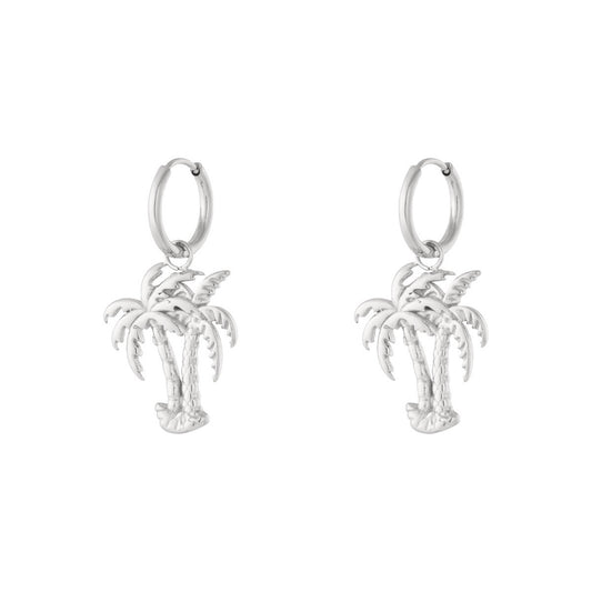 Palmboom oorbellen